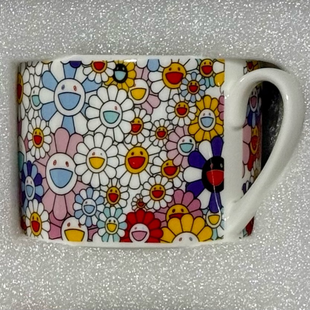 Takashi Murakami Kaikai Kiki 2 Cup Mug Saucers Boxed Japan Limited Edition - Picture 7 of 7